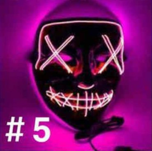 Halloween LED Light Up Party Masks The Purge Election Year Great Funny