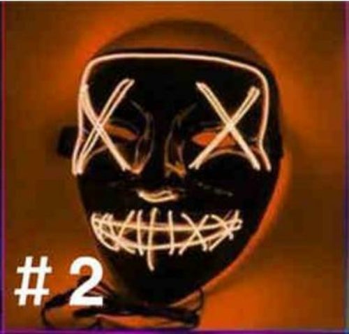Halloween LED Light Up Party Masks The Purge Election Year Great Funny