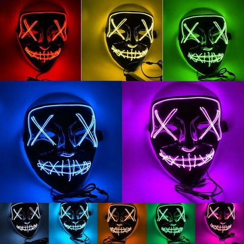 Halloween LED Light Up Party Masks The Purge Election Year Great Funny