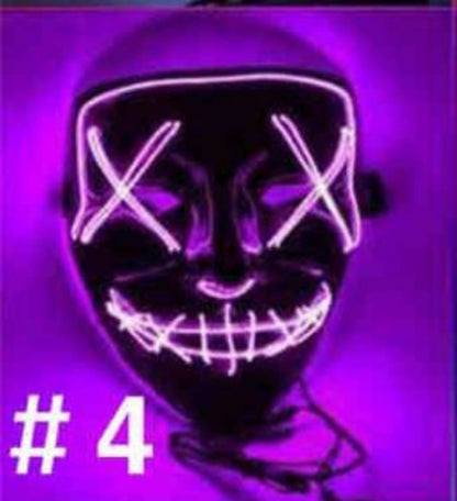 Halloween LED Light Up Party Masks The Purge Election Year Great Funny